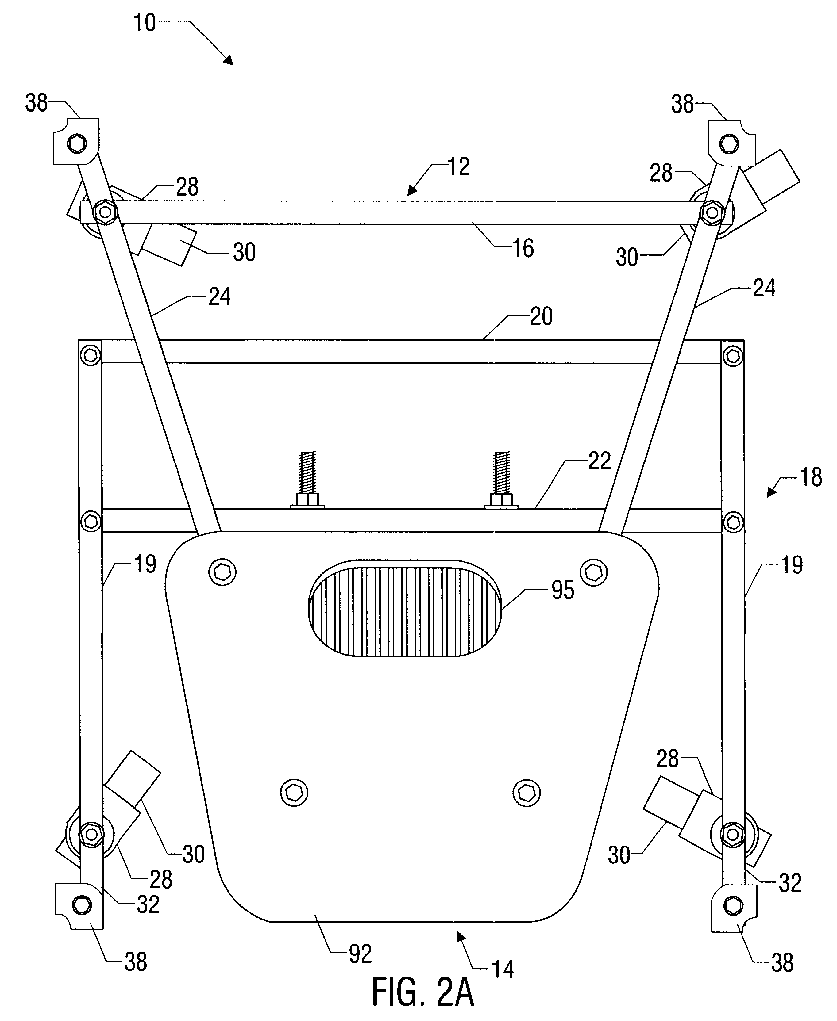 Lift dolly with pedal latch mechanism