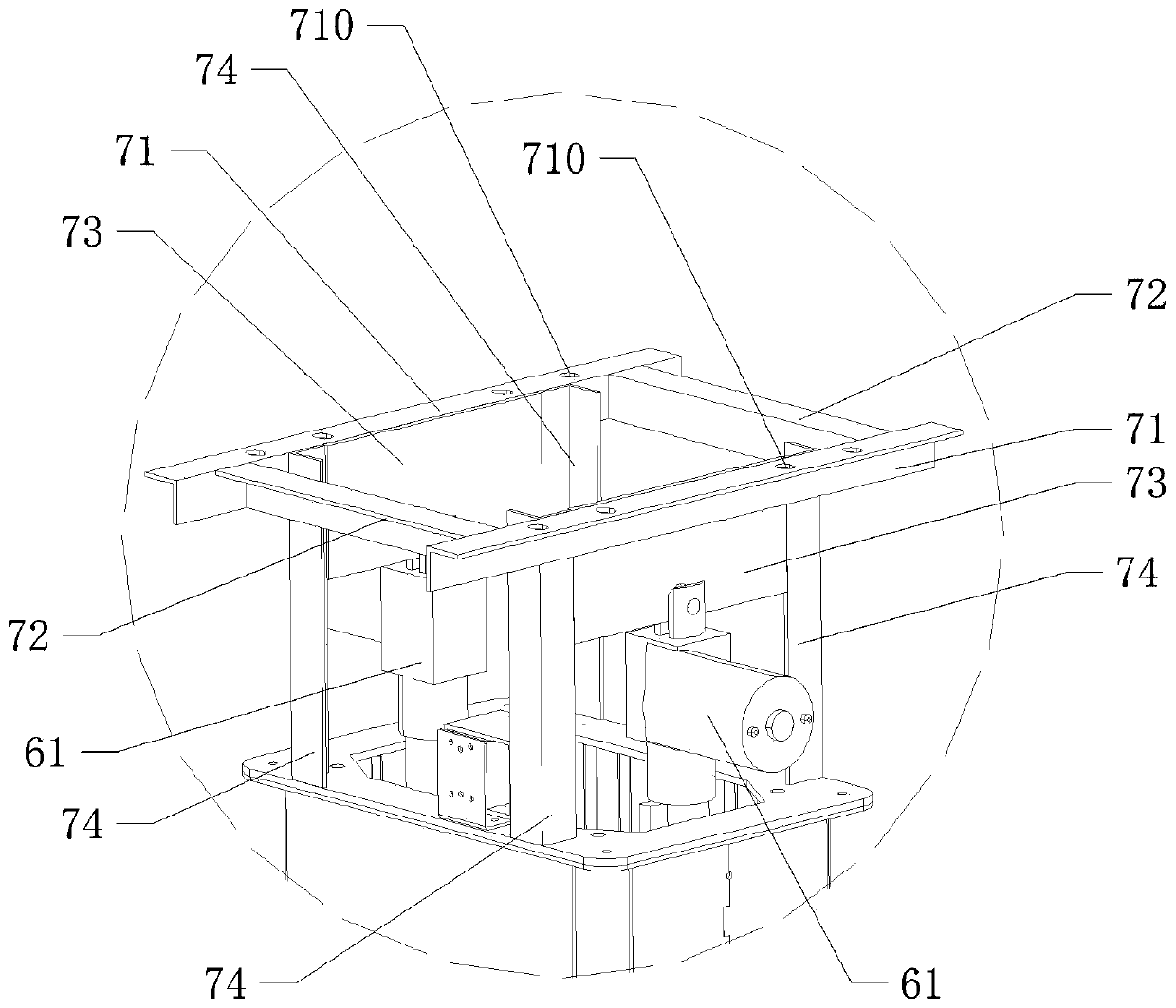 Ventilation tower crane