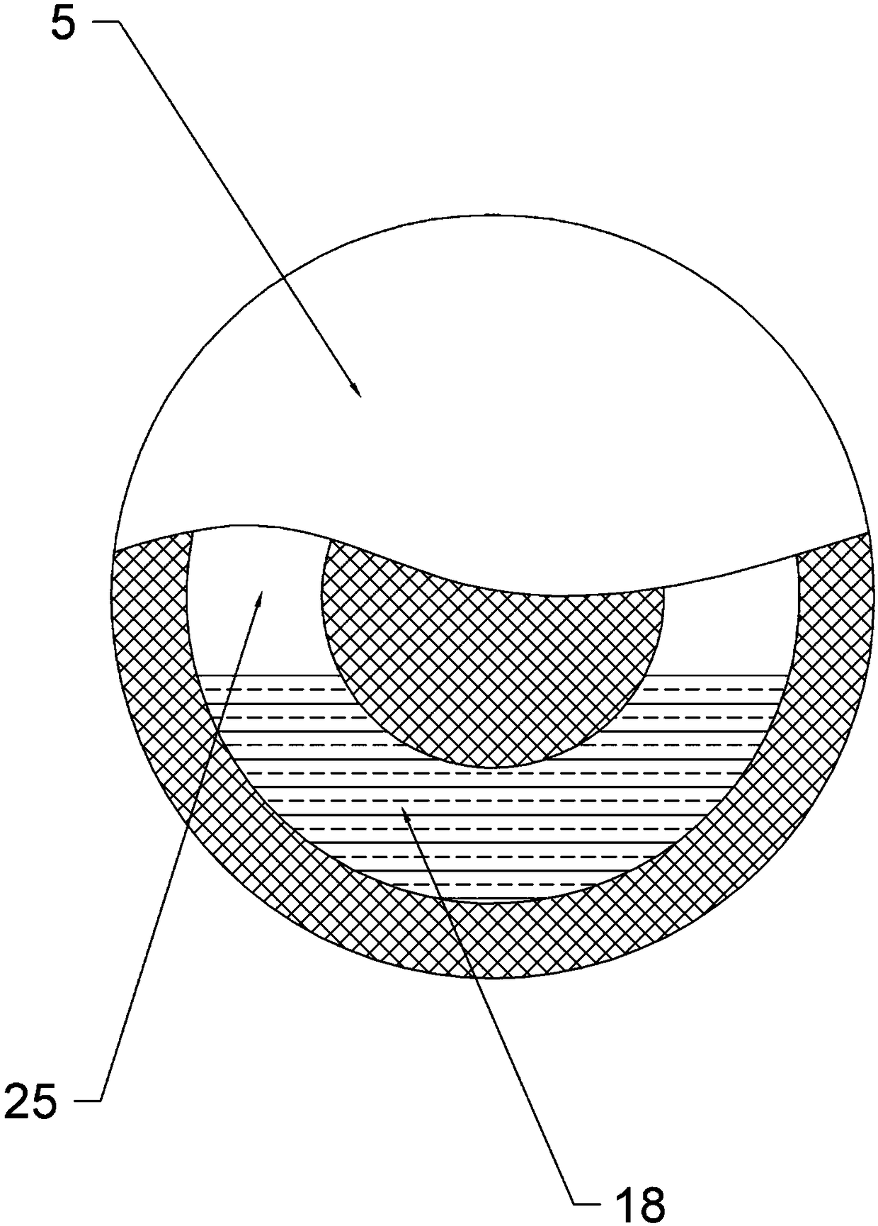 Polishing device for rotating shaft of washing machine