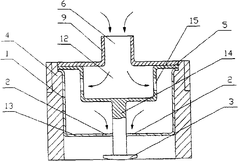 Water-saving anti-block and anti-splash waterfall tap valve core