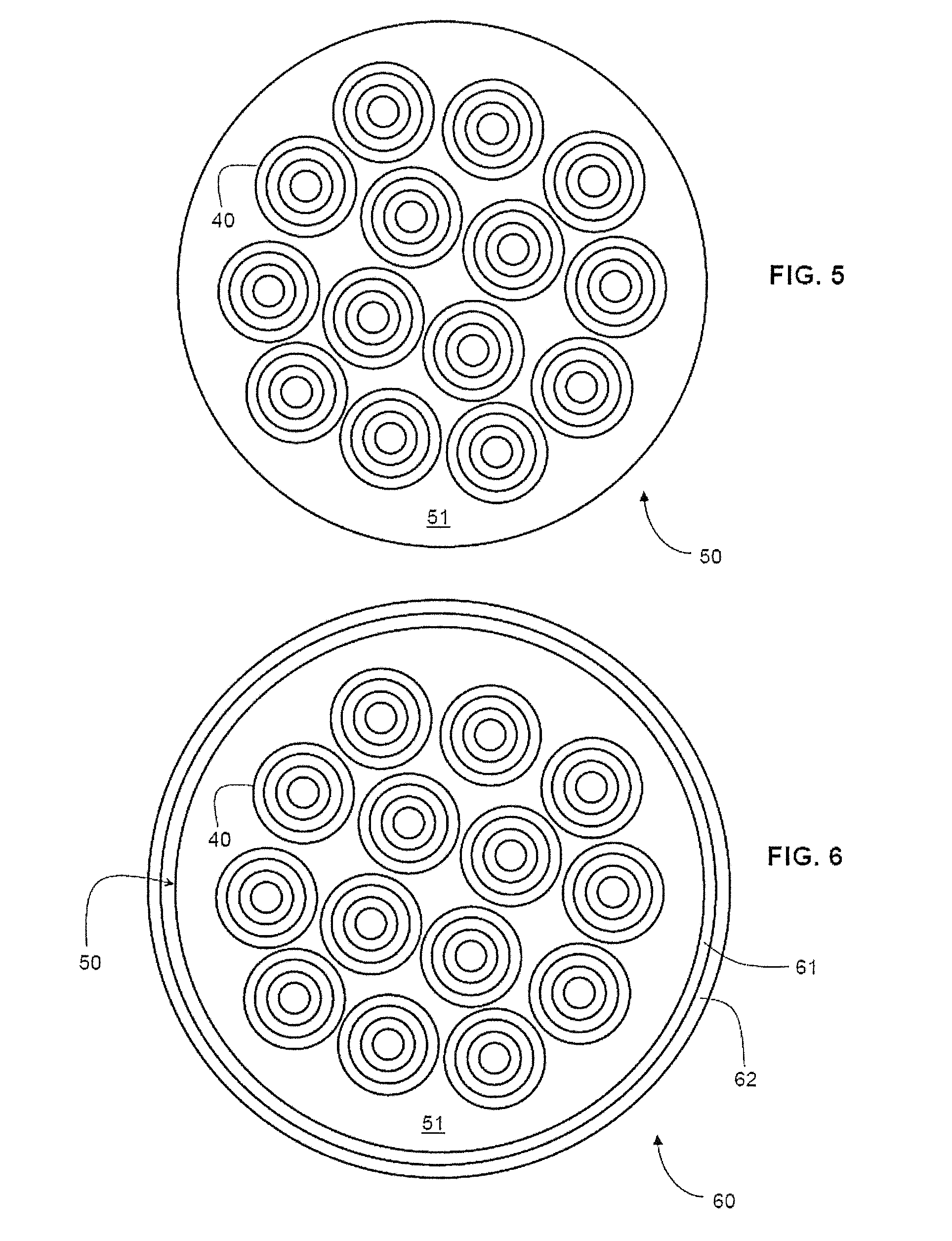 High voltage transmission line cable based on textile composite material