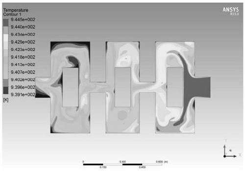 Electromagnetic energy buffering flowing chute device for aluminum alloy grain refinement