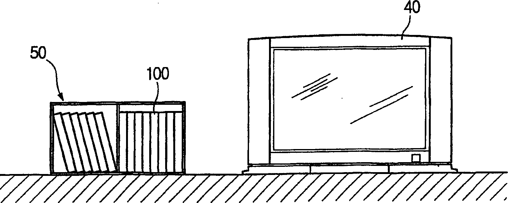 Planar type wideband lpda antenna applied to vhf/uhf channel