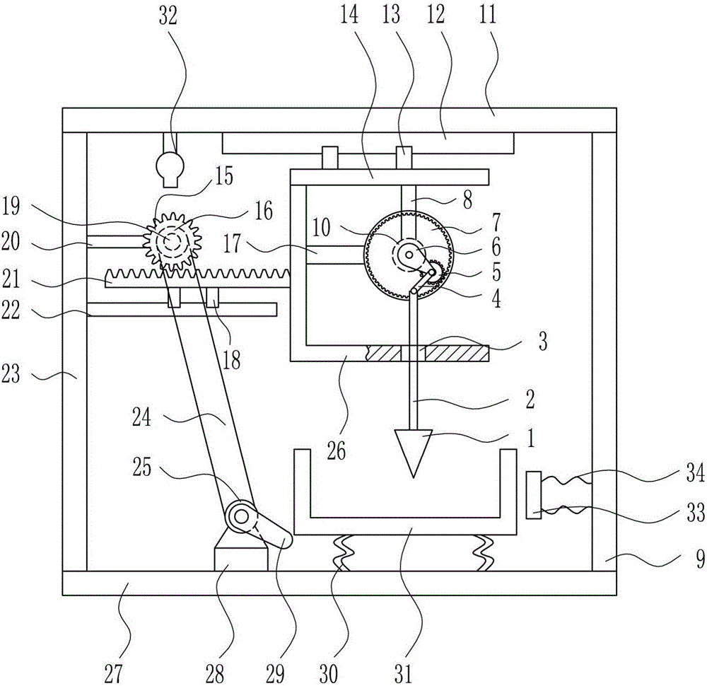 Rapid waste plastic shredding device for food production