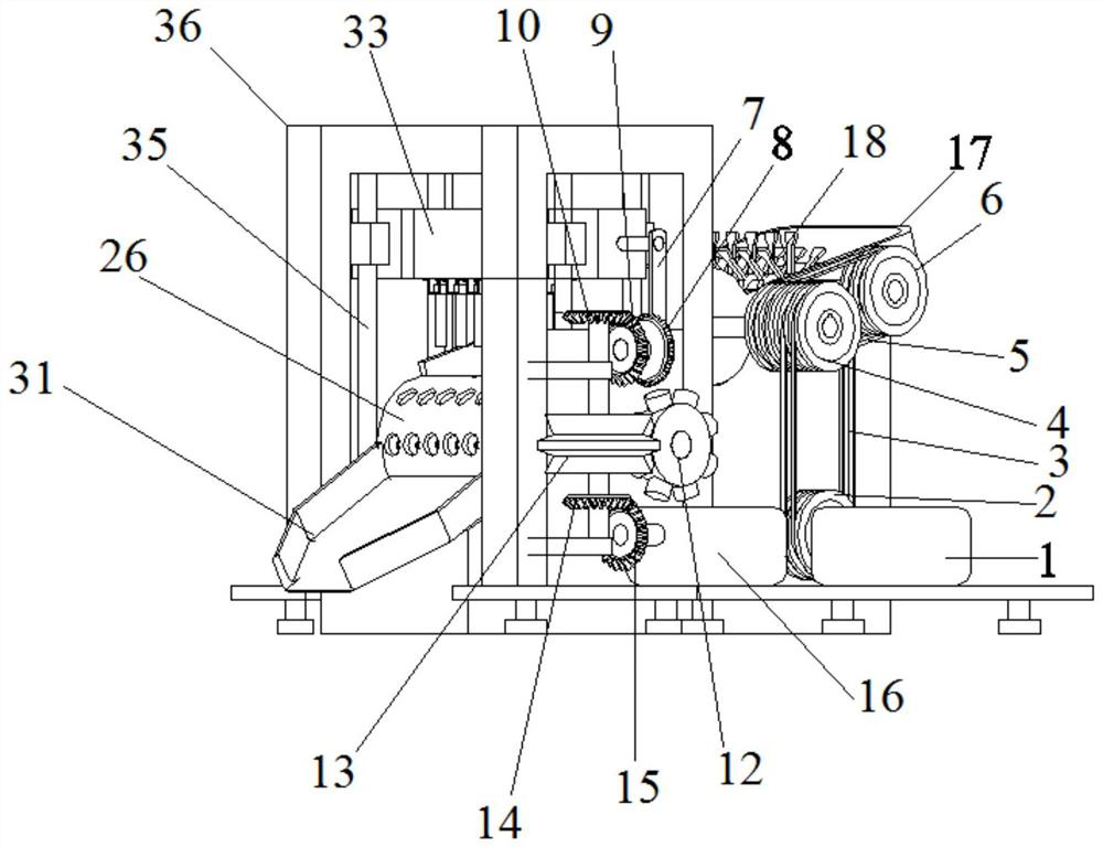 Rotary drum type pitting machine