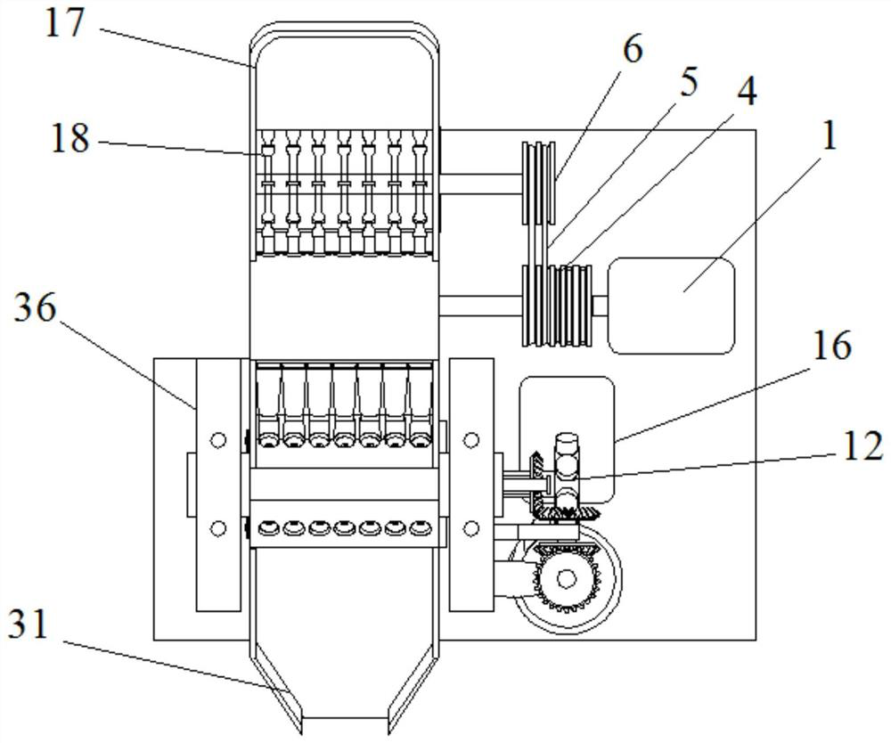 Rotary drum type pitting machine