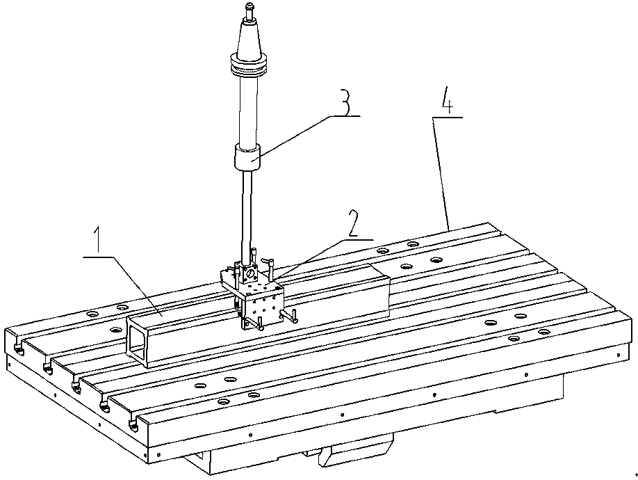 Full-degree-of-freedom precision detecting device of machine tool linear movement running state