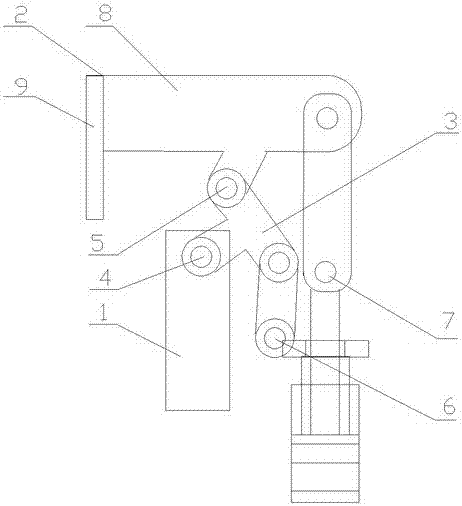 Ear folding mechanism of a carton forming machine