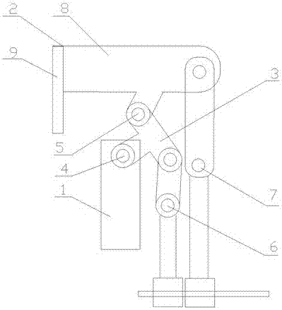 Ear folding mechanism of a carton forming machine