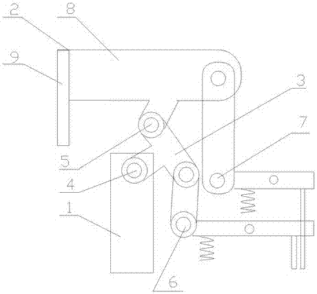 Ear folding mechanism of a carton forming machine