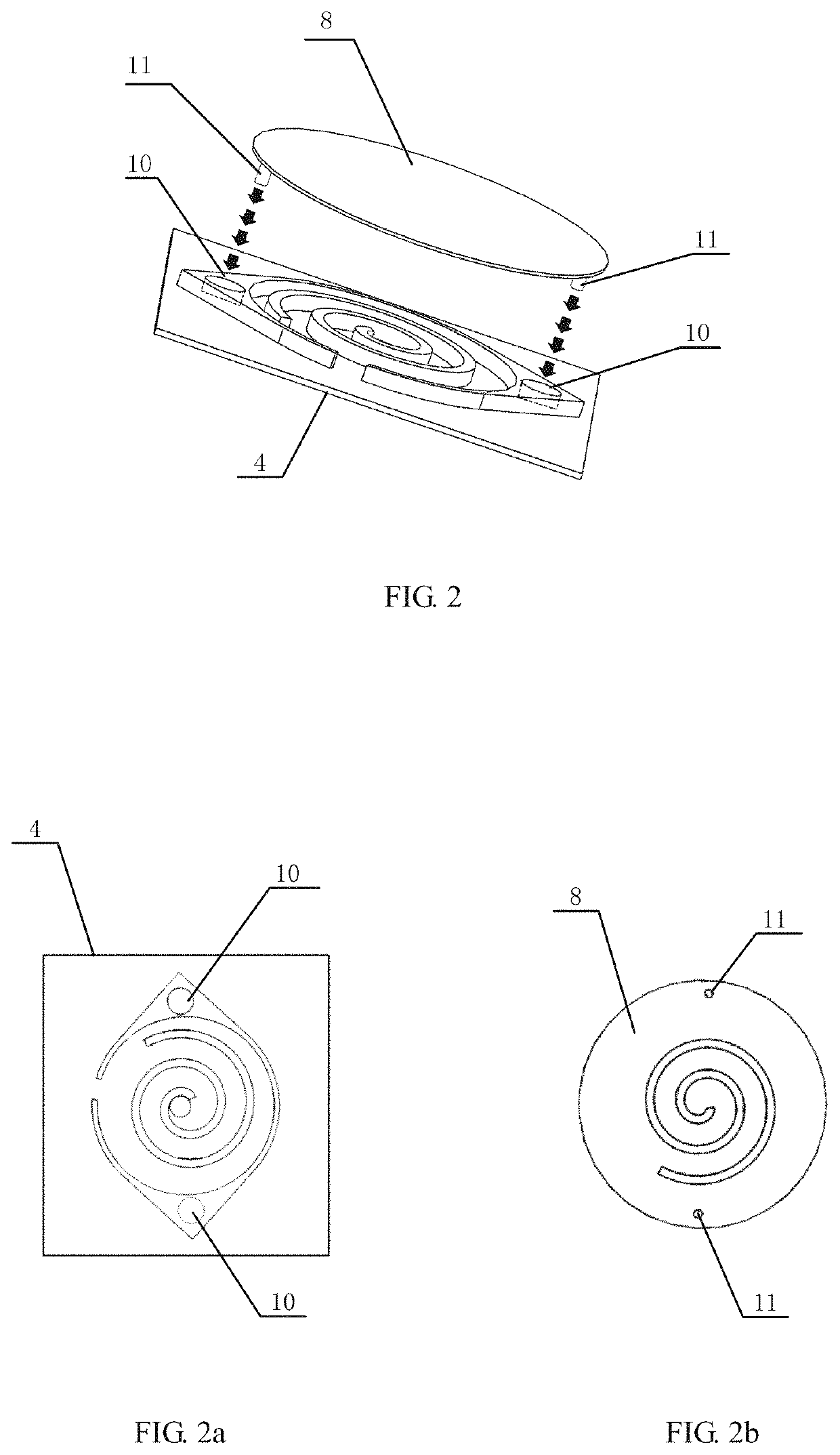 Scroll type micro-compressor, and method for machining fixed scroll plate and orbit scroll plate thereof