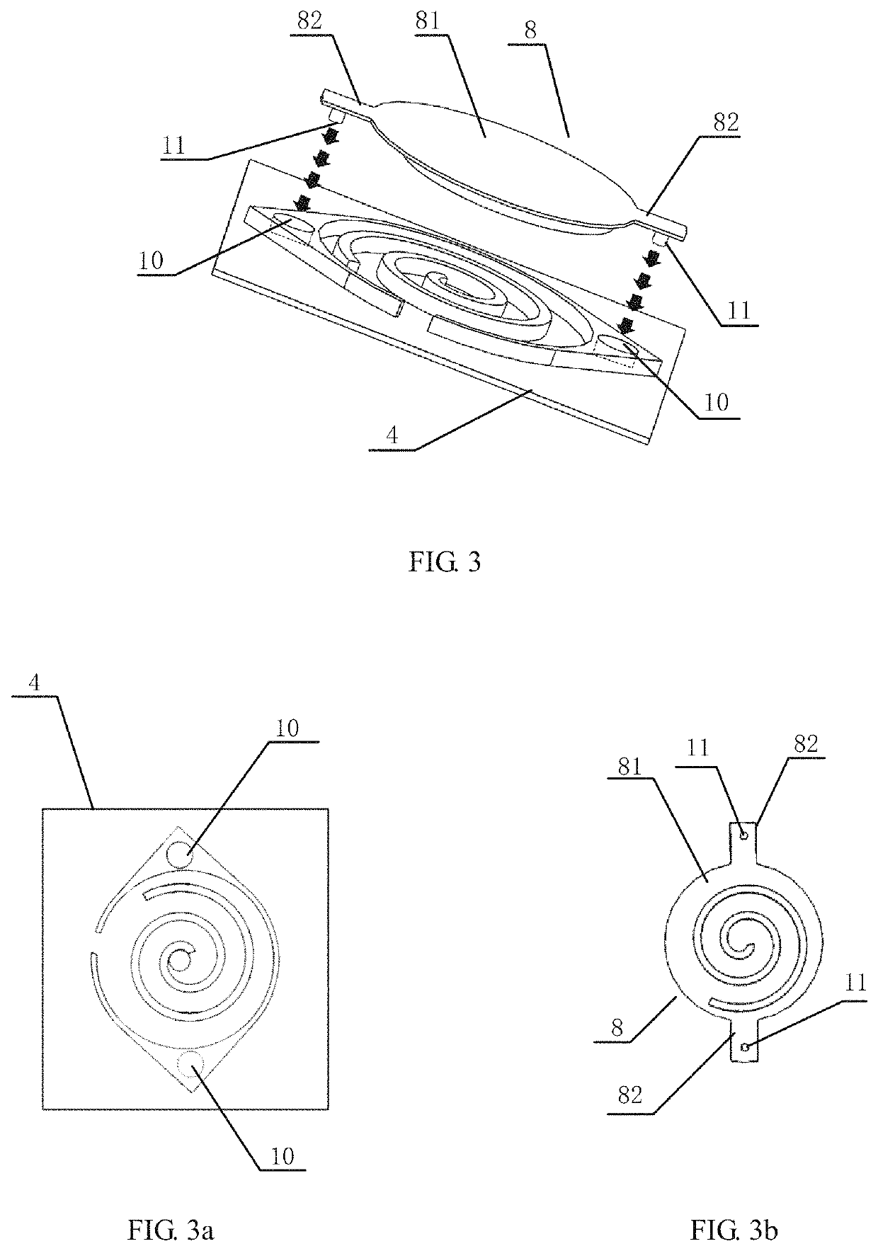 Scroll type micro-compressor, and method for machining fixed scroll plate and orbit scroll plate thereof