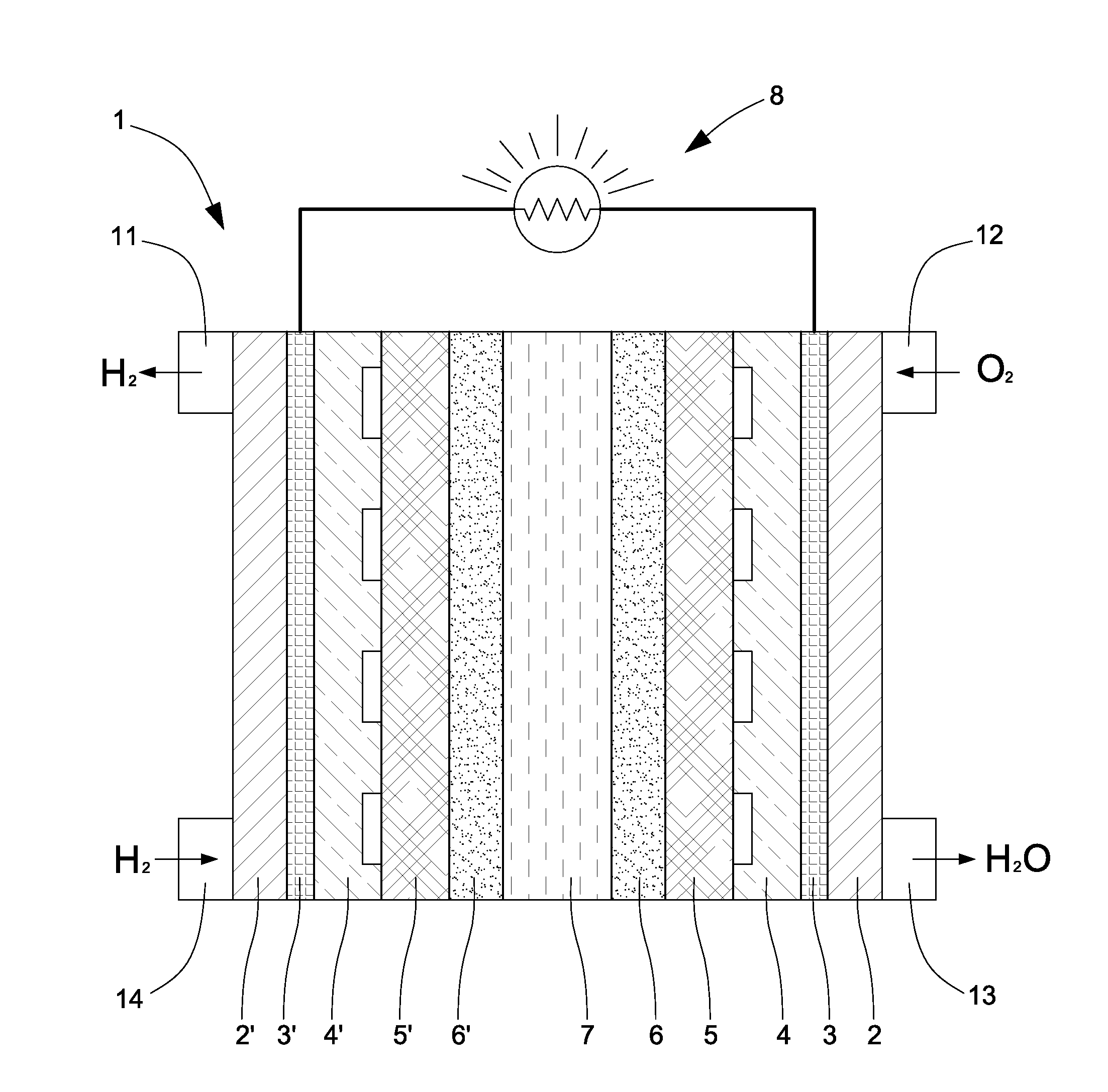 Corrosion resistant gas diffusion layer with a micro protective layer for electrochemical cells