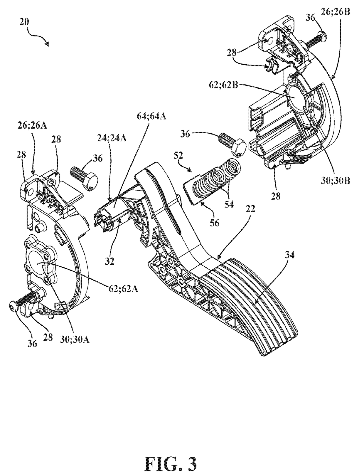 Pedal Assembly With Debris Filtering Mechanism