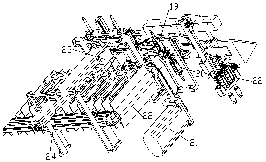 Automatic packaging device for irregular soft materials