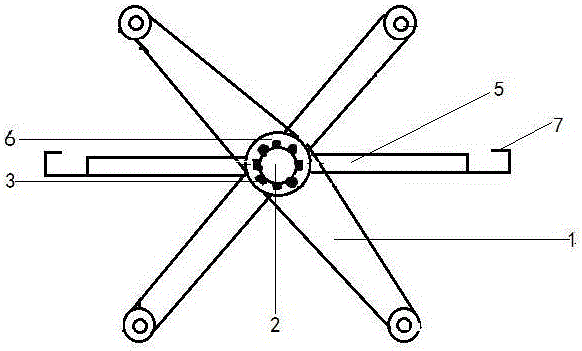 A docking claw with a suspension arm