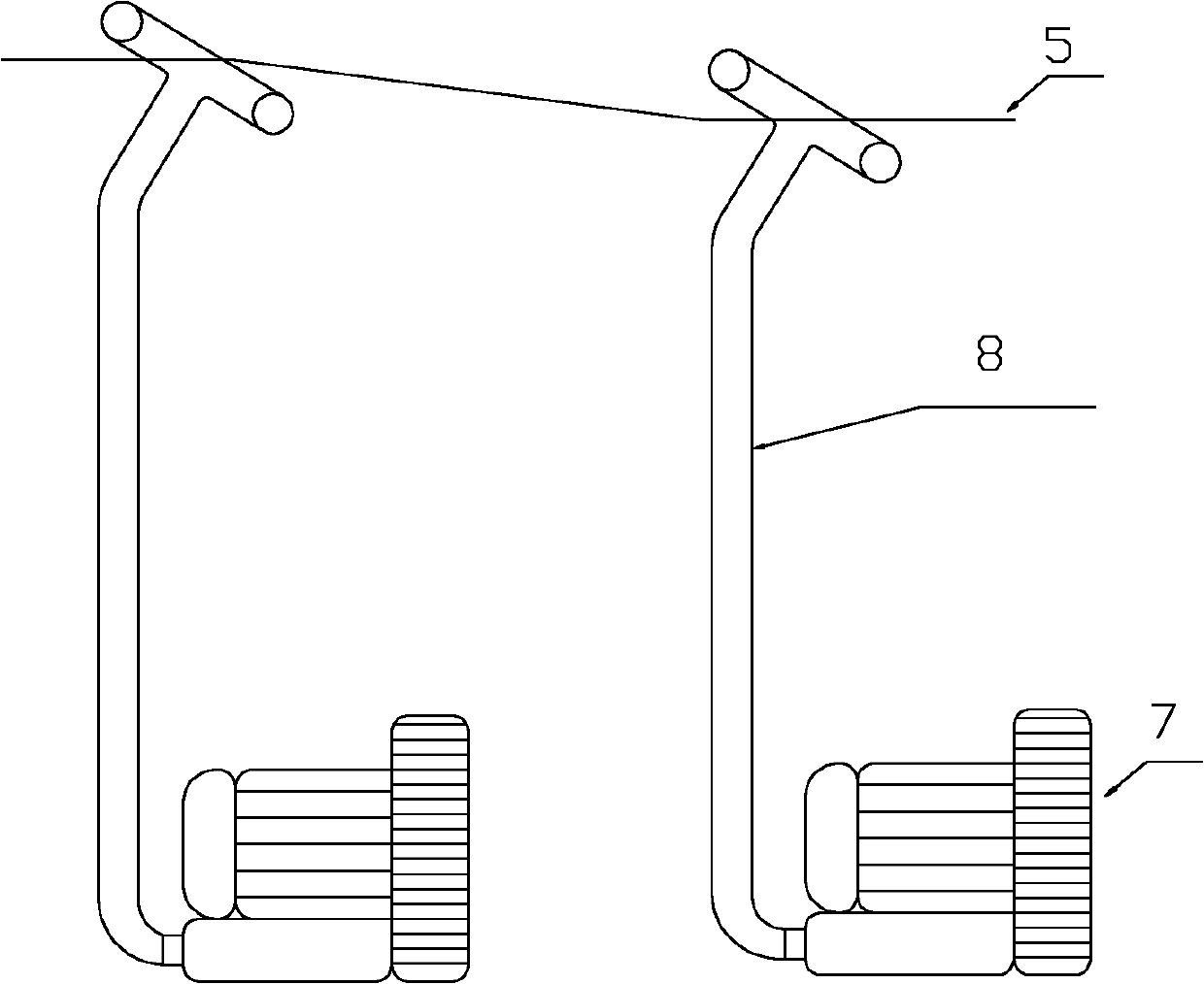 Rubber sheet dewatering device