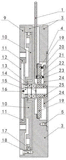 Sensor with large working stroke and small size