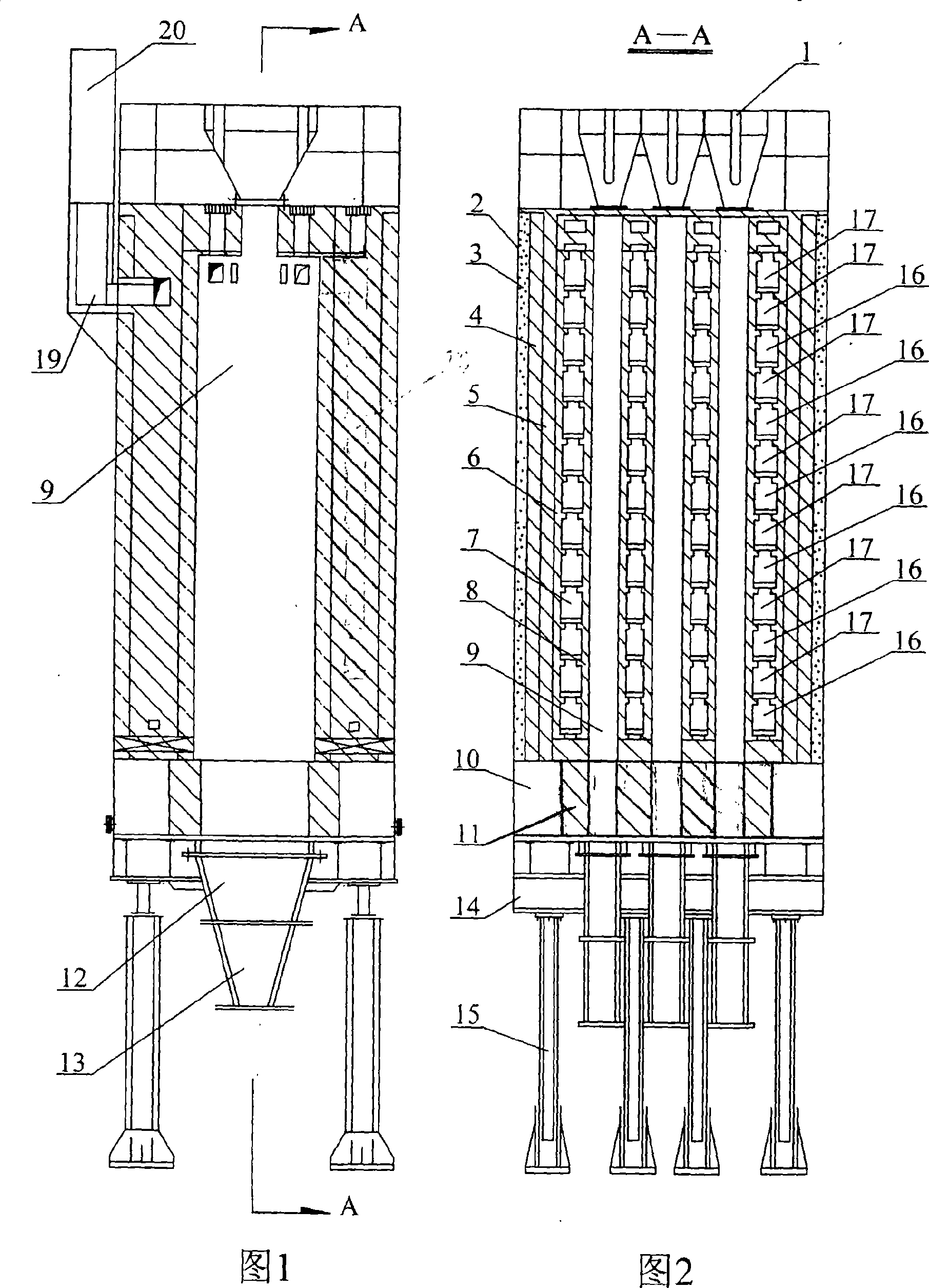 Production of pre-reduced chrome ore pellet by external heated shaft furnace