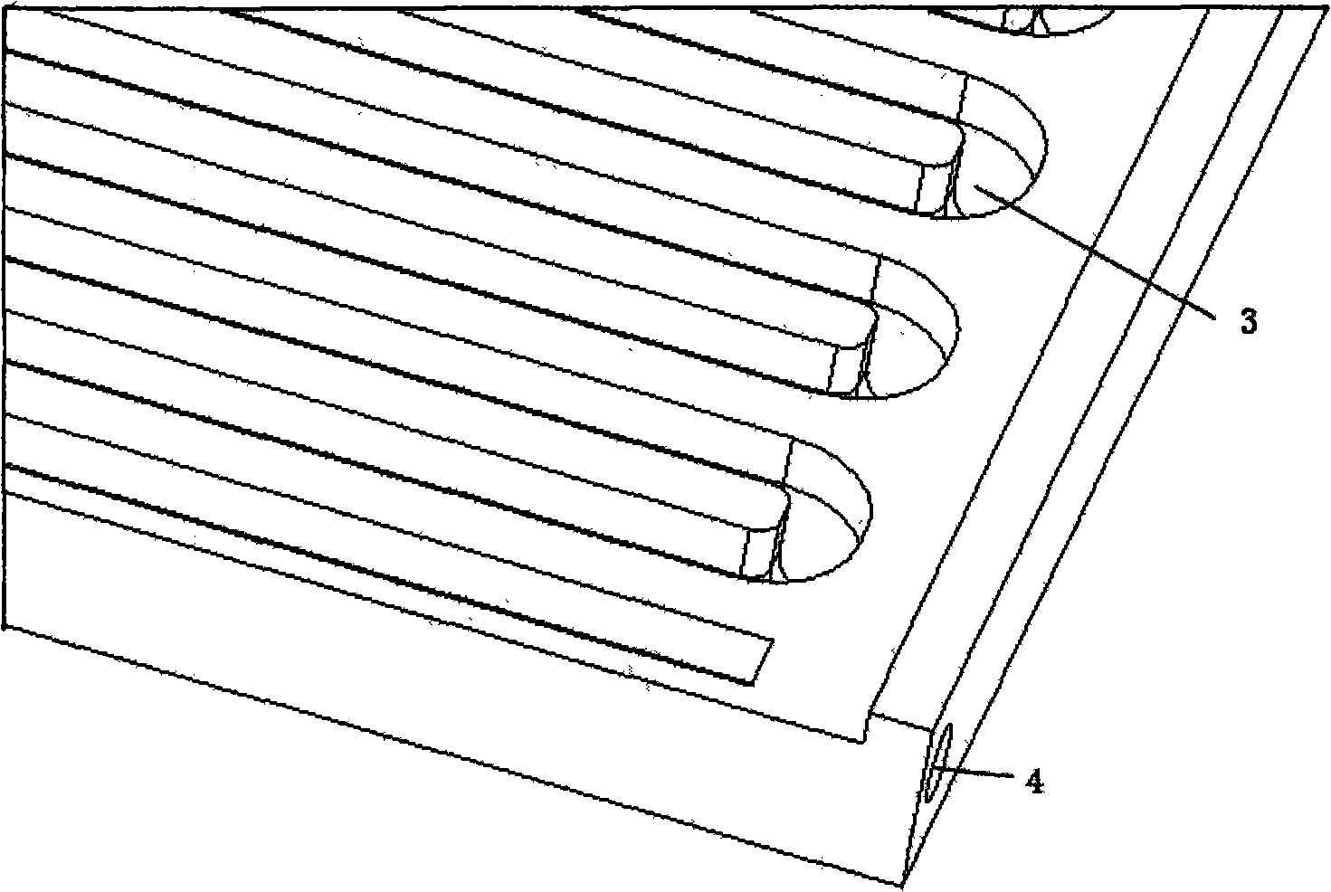 Process for manufacturing hot plate in chemical industry