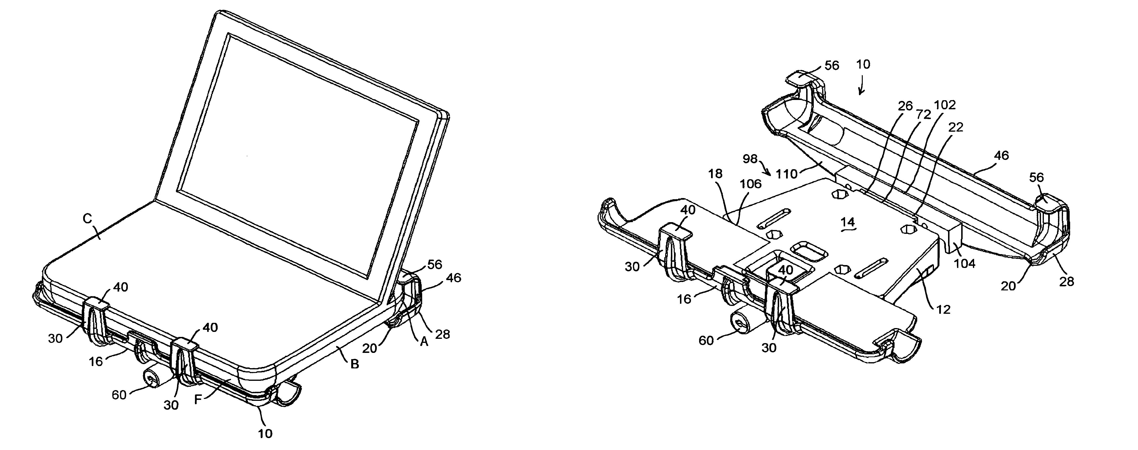 Quick release electronics platform