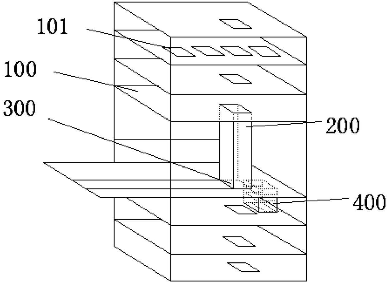 Three-dimensional logistics storage turnover system