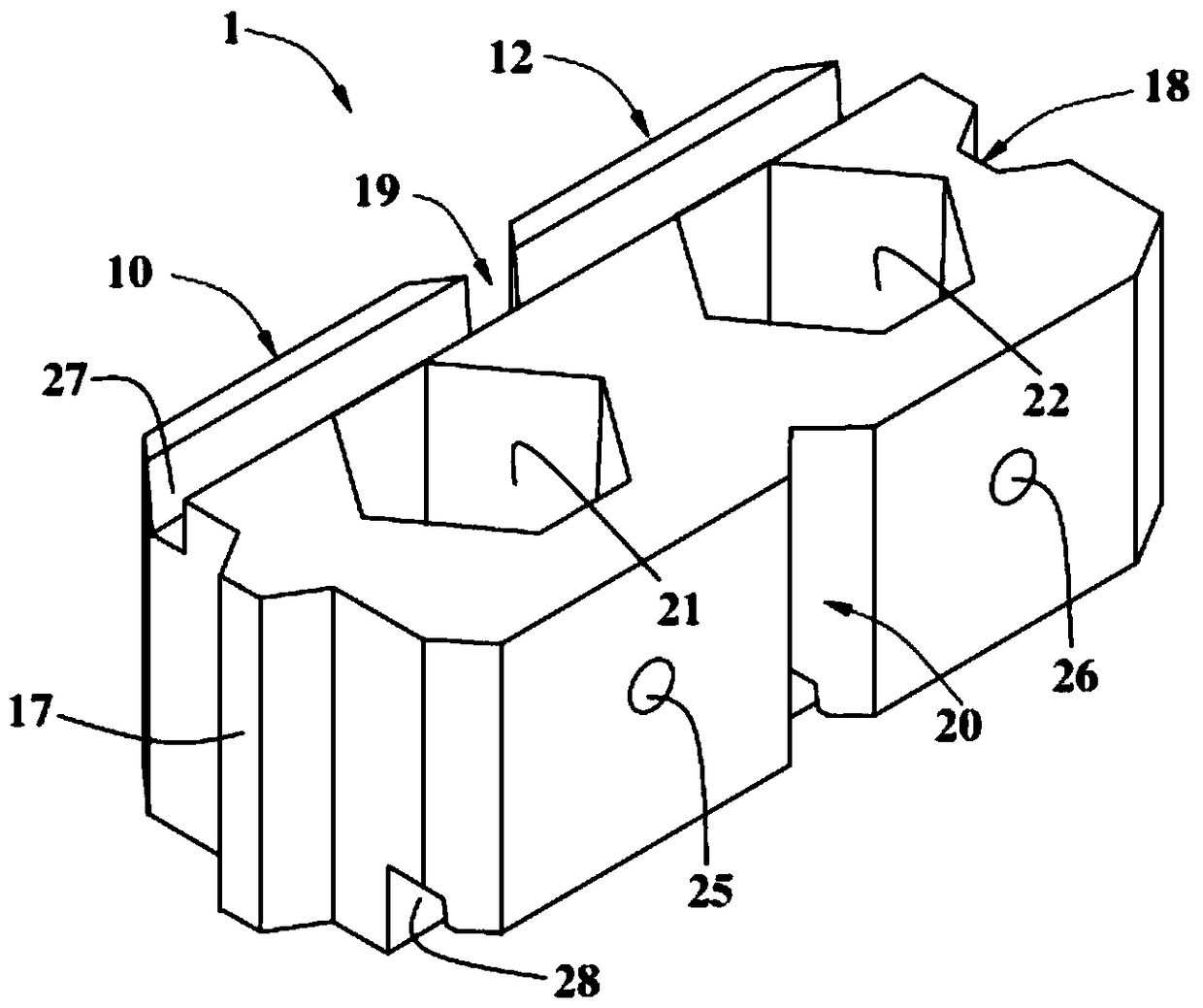 Slope protection brick