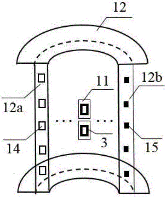 Bridge cable electromagnetic flaw detection device and application thereof