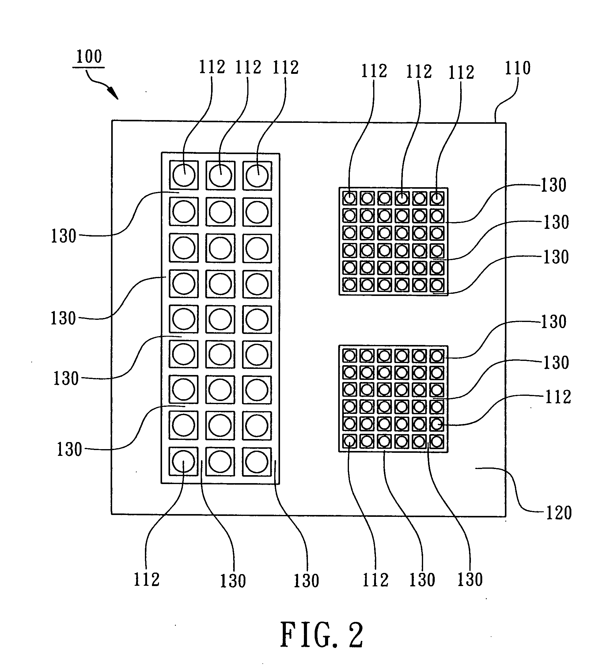 Substrate with mesh