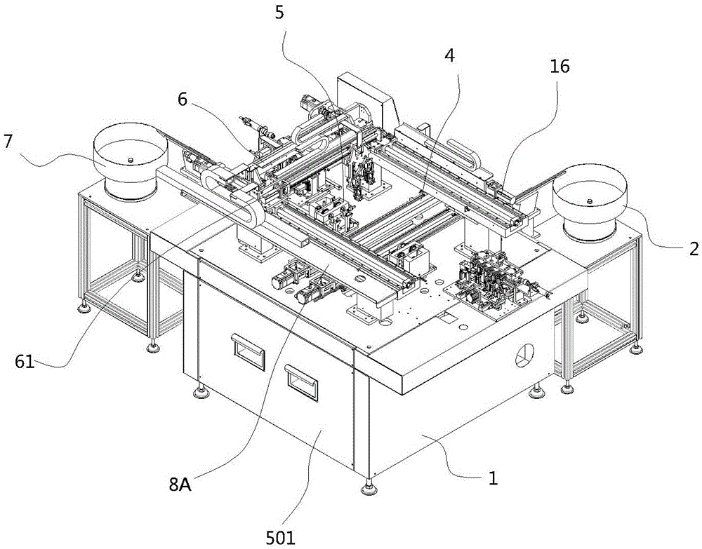 LED lamp bead assembling device