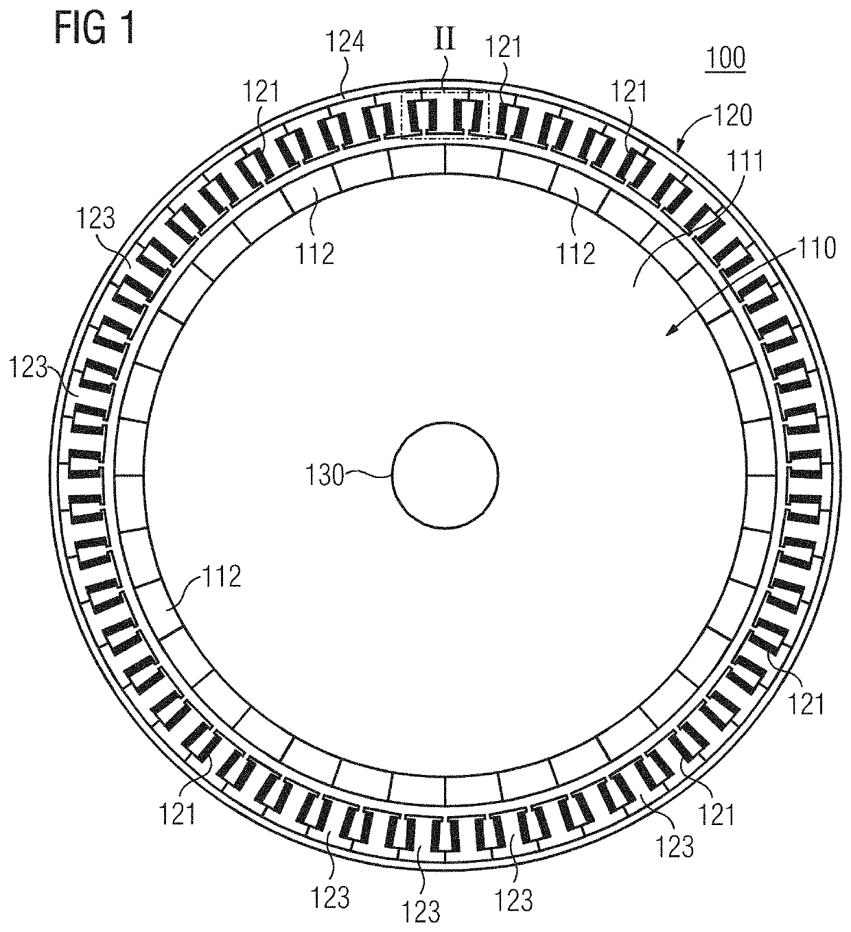 Coil arrangement for an electrical machine