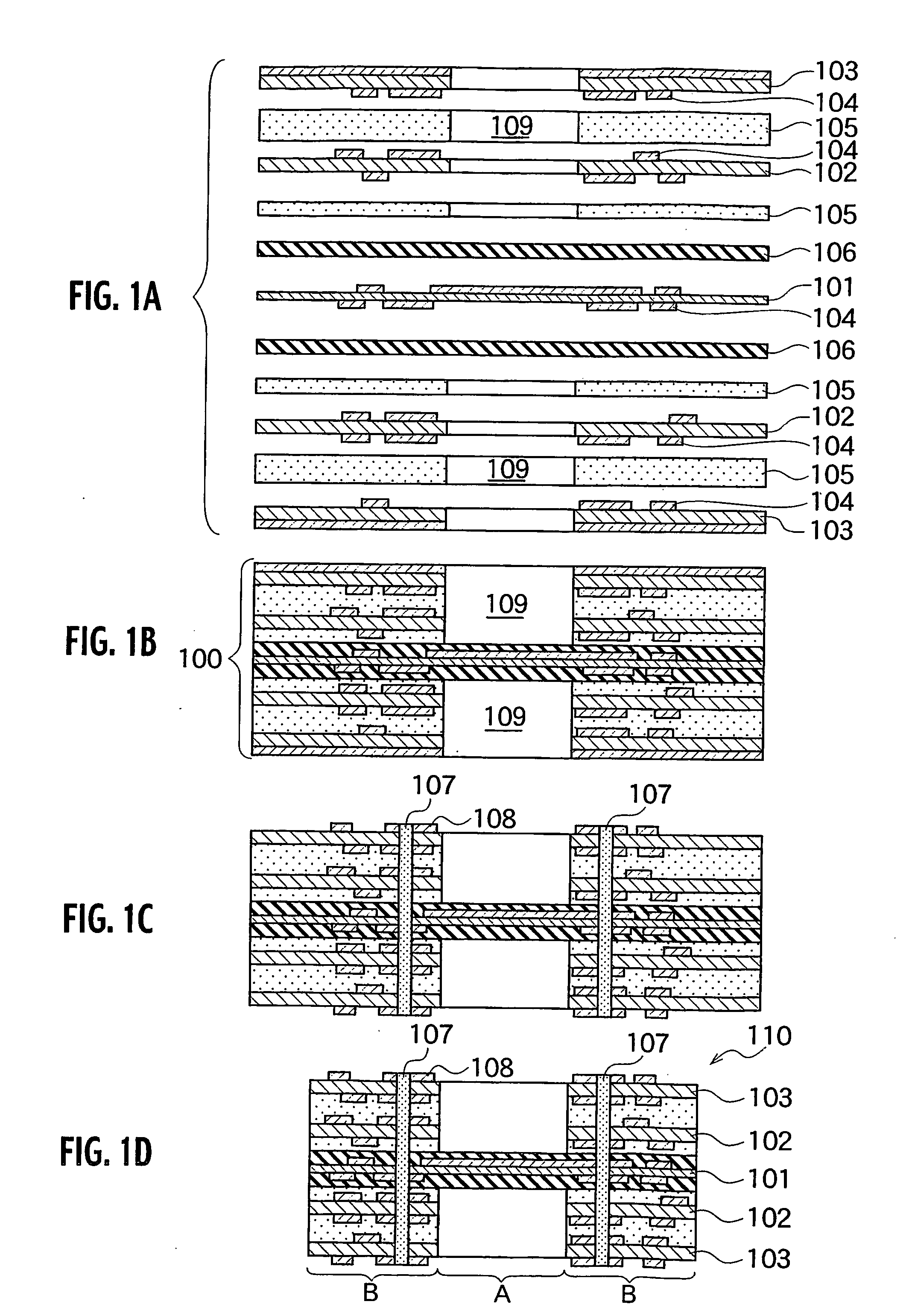 Multilayer printed wiring board and process for producing the same