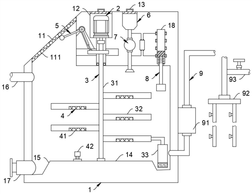 Greenhouse water-fertilizer-gas-heat integrated intelligent irrigation system