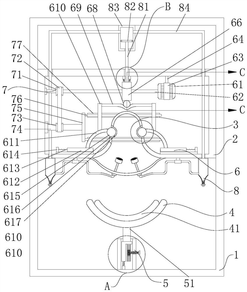 Nose massage equipment for pneumology department