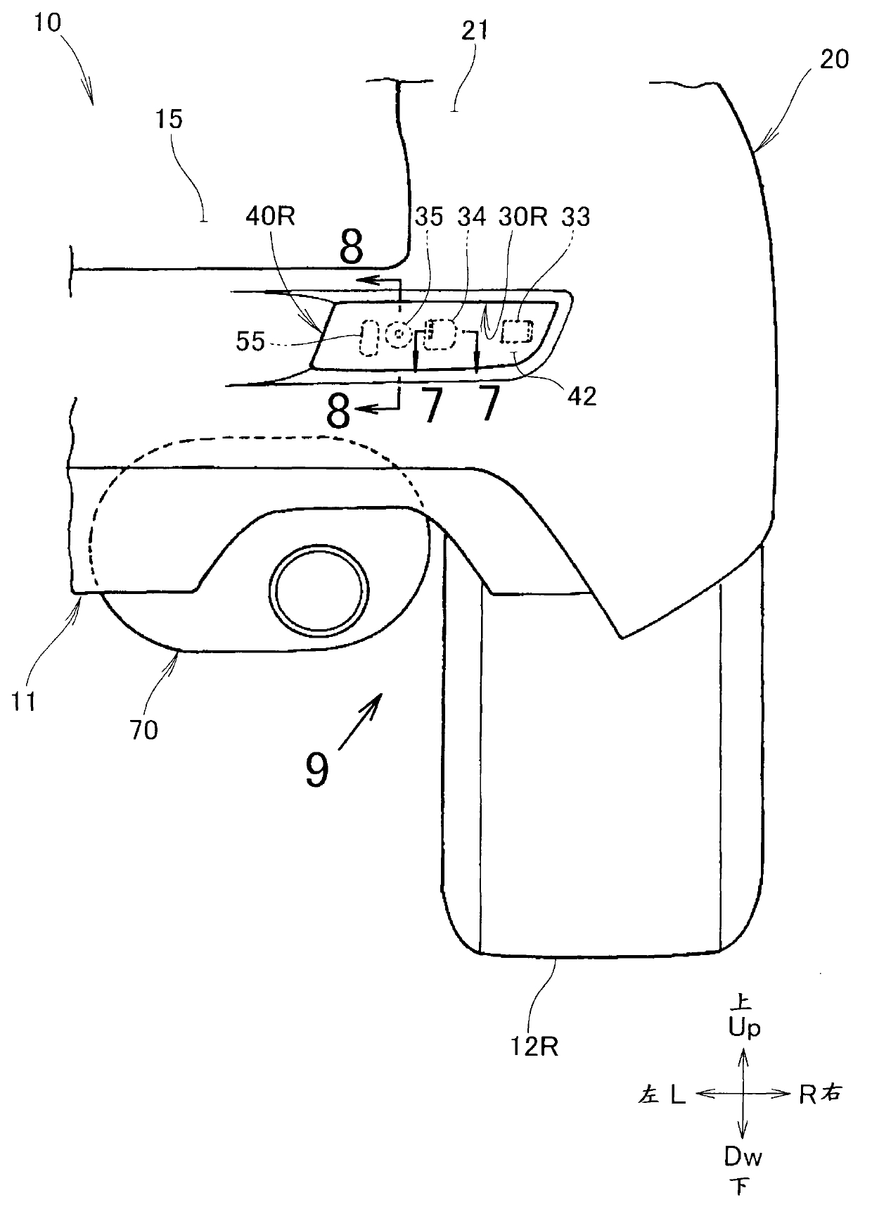 Rear structure of vehicle