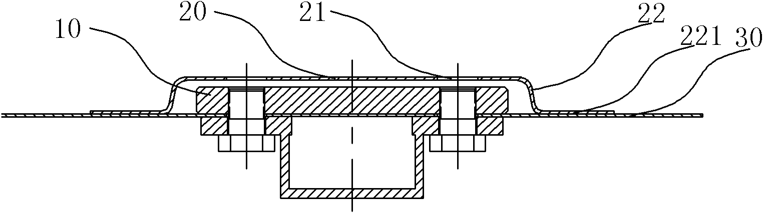 Adjustable nut plate component for bodywork