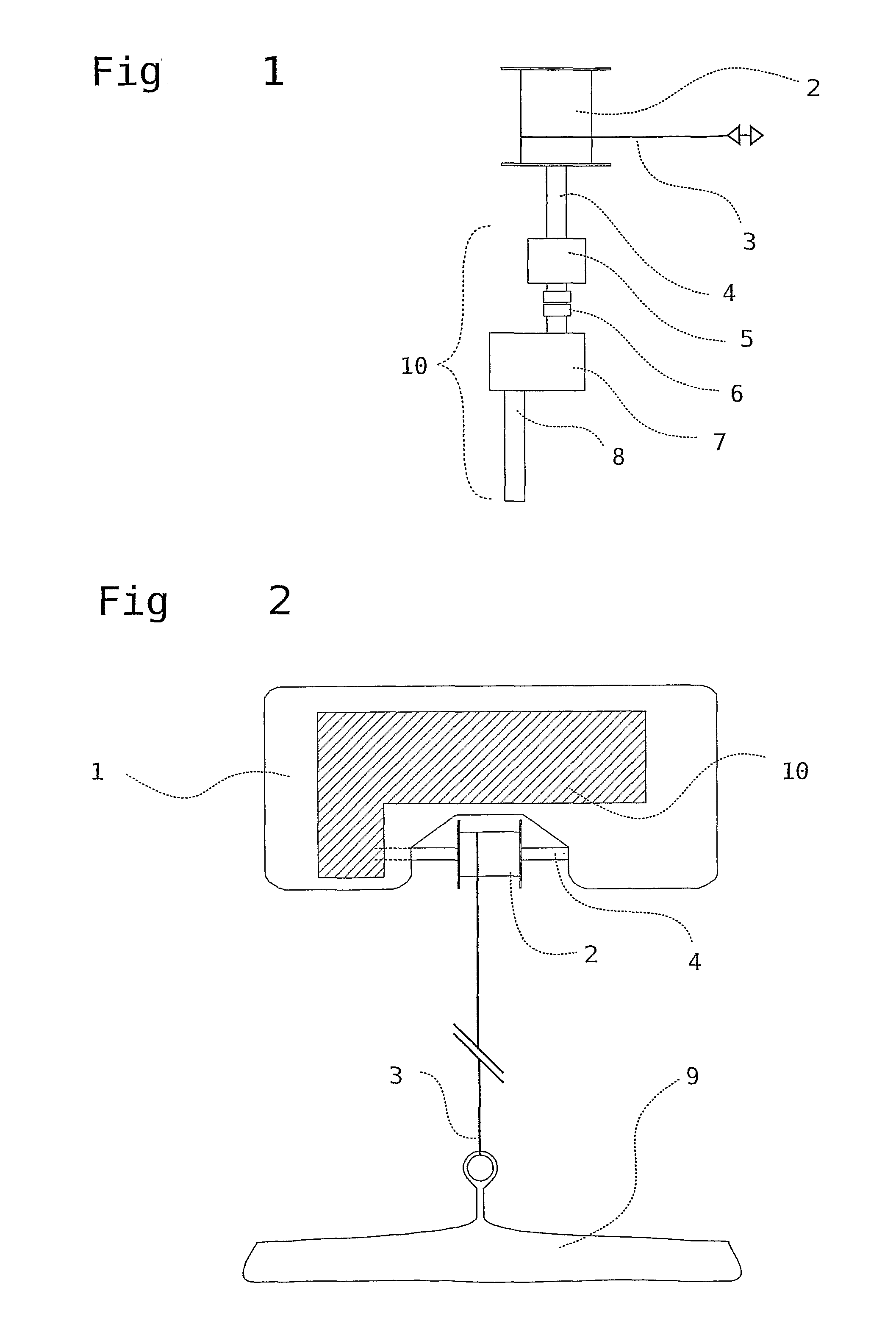 Device for a winch-operated wave-power plant