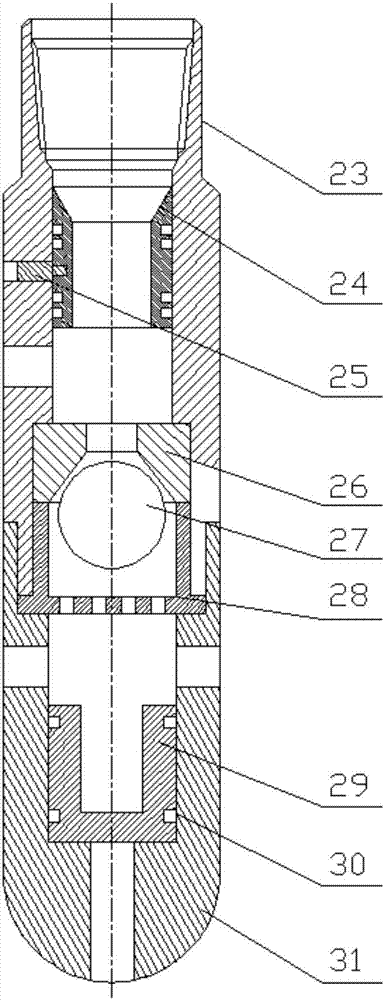 Long-acting CO2 gas-injecting pipe column and operation method thereof