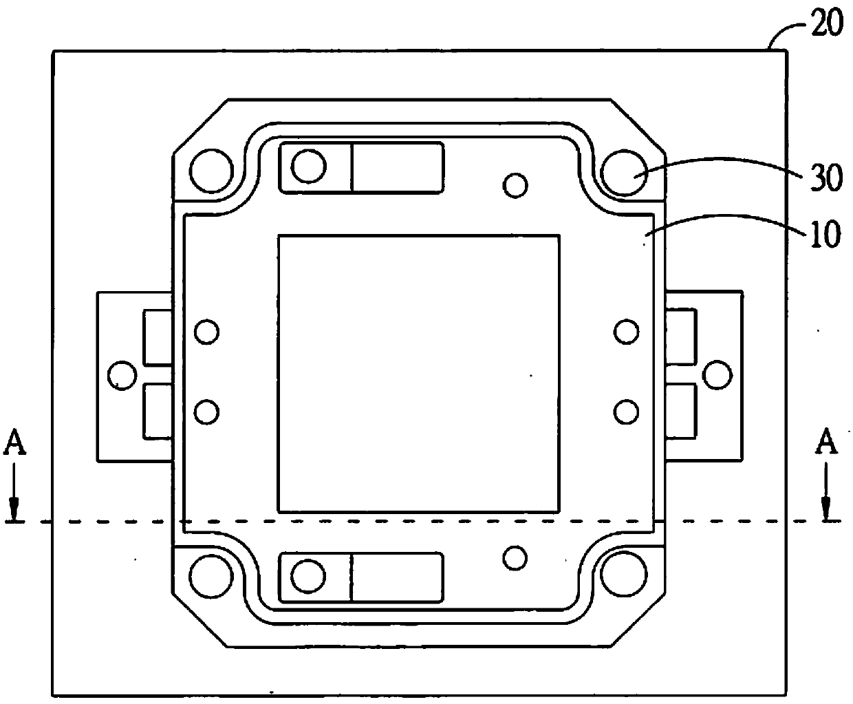 Light-emitting diode (LED) connecting piece with graphite heat-conducting layer