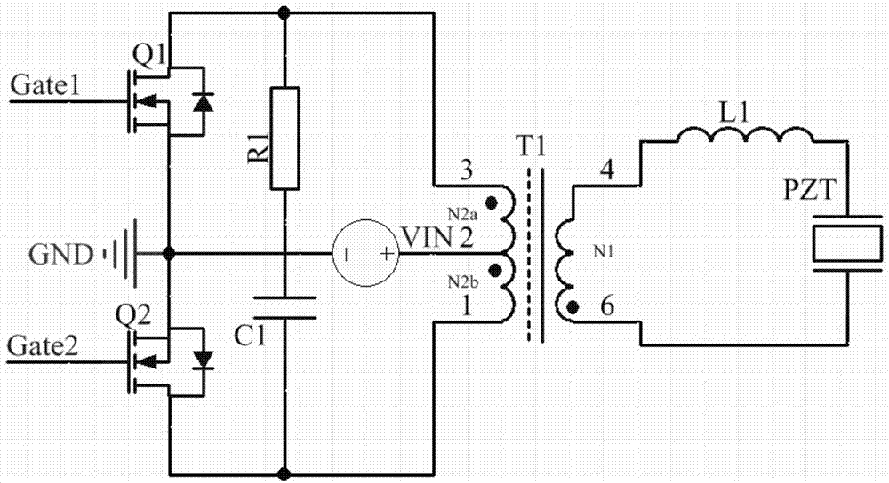 Piezoelectric ceramic spraying sheet driving circuit controlled through single-chip microcomputer