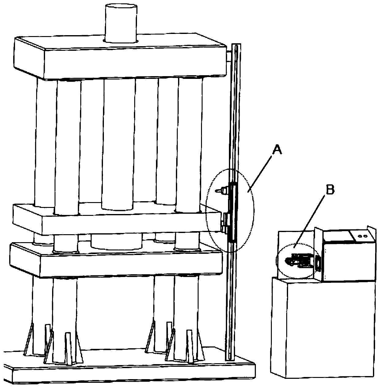 Automatic speed regulation and pressure control device and control method for extrusion machine