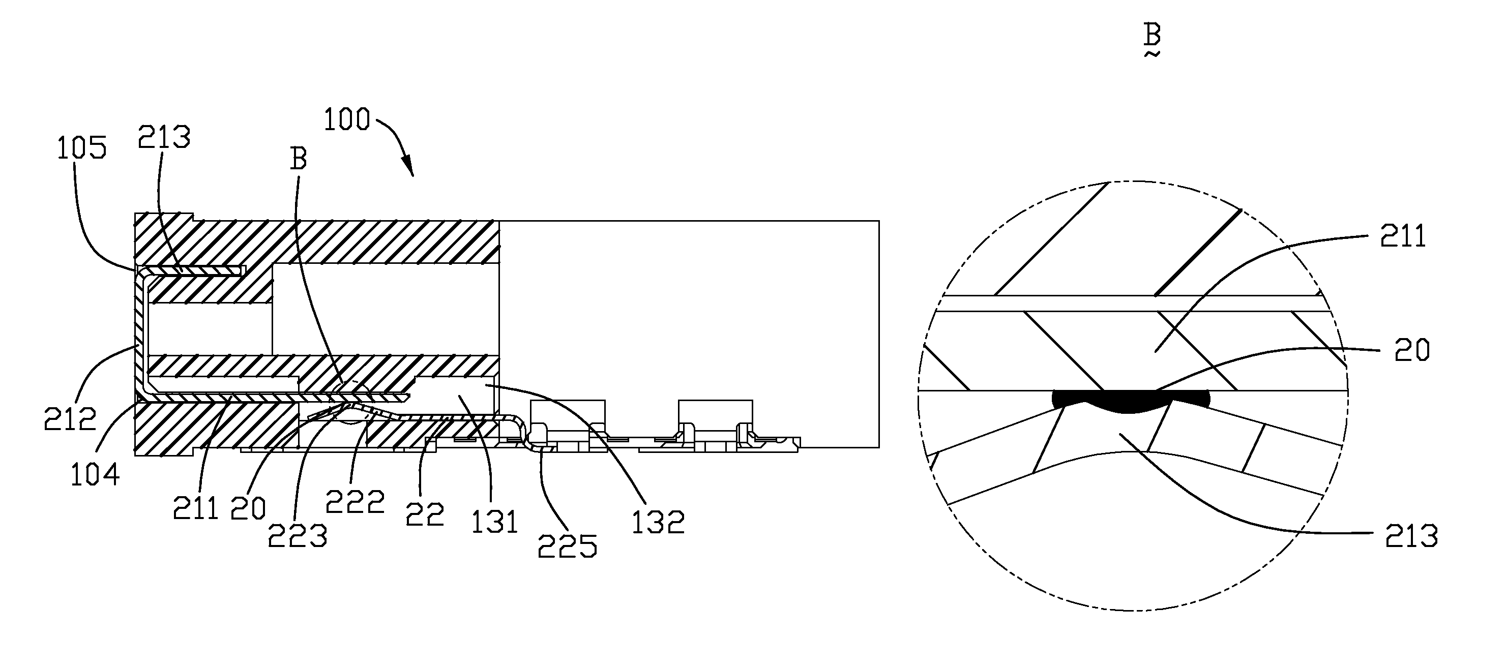 Contact having soldered interconnection between first and second parts