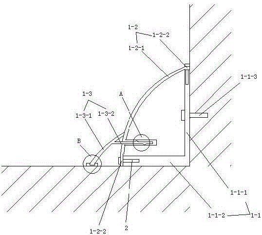 Contamination accumulation preventing skirting line structure