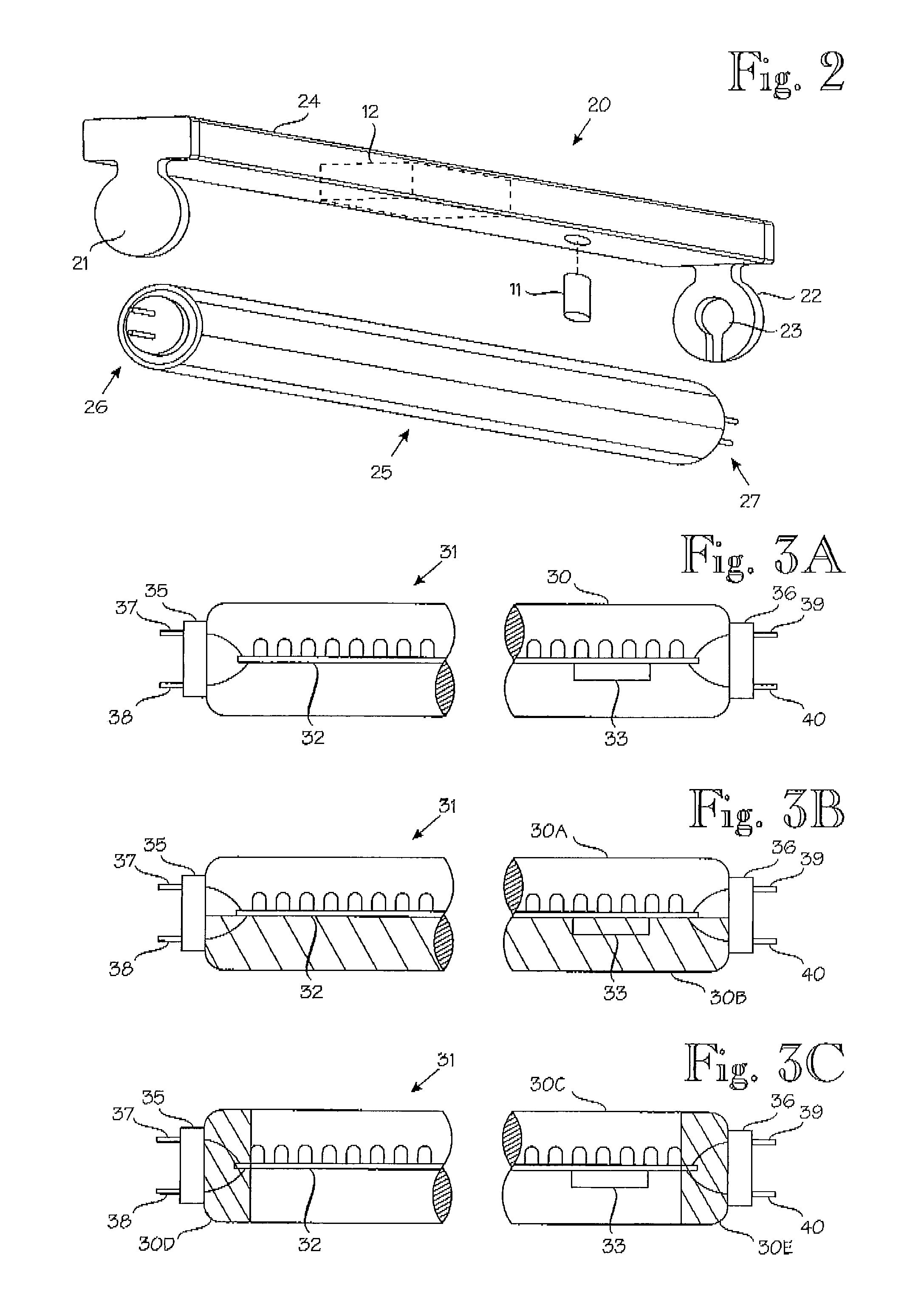 LED tube and lighting fixture arrangement