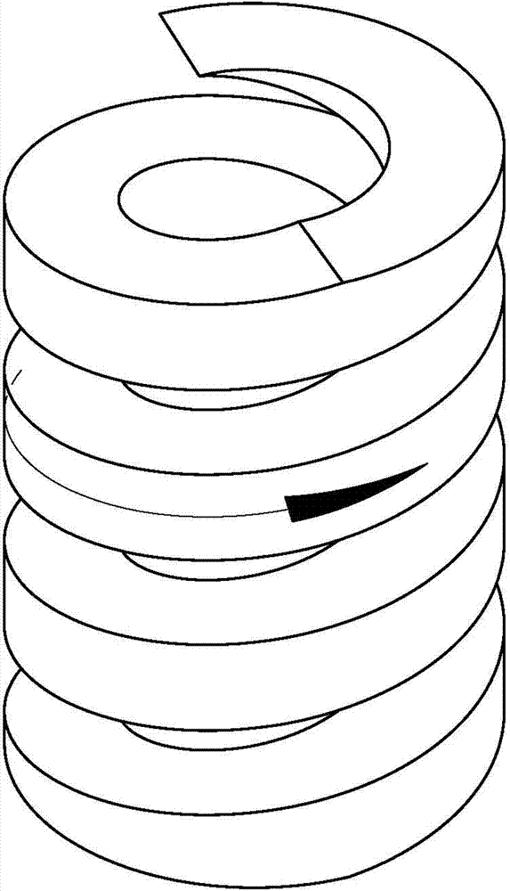 Carbon based composited material helical spring and production method thereof