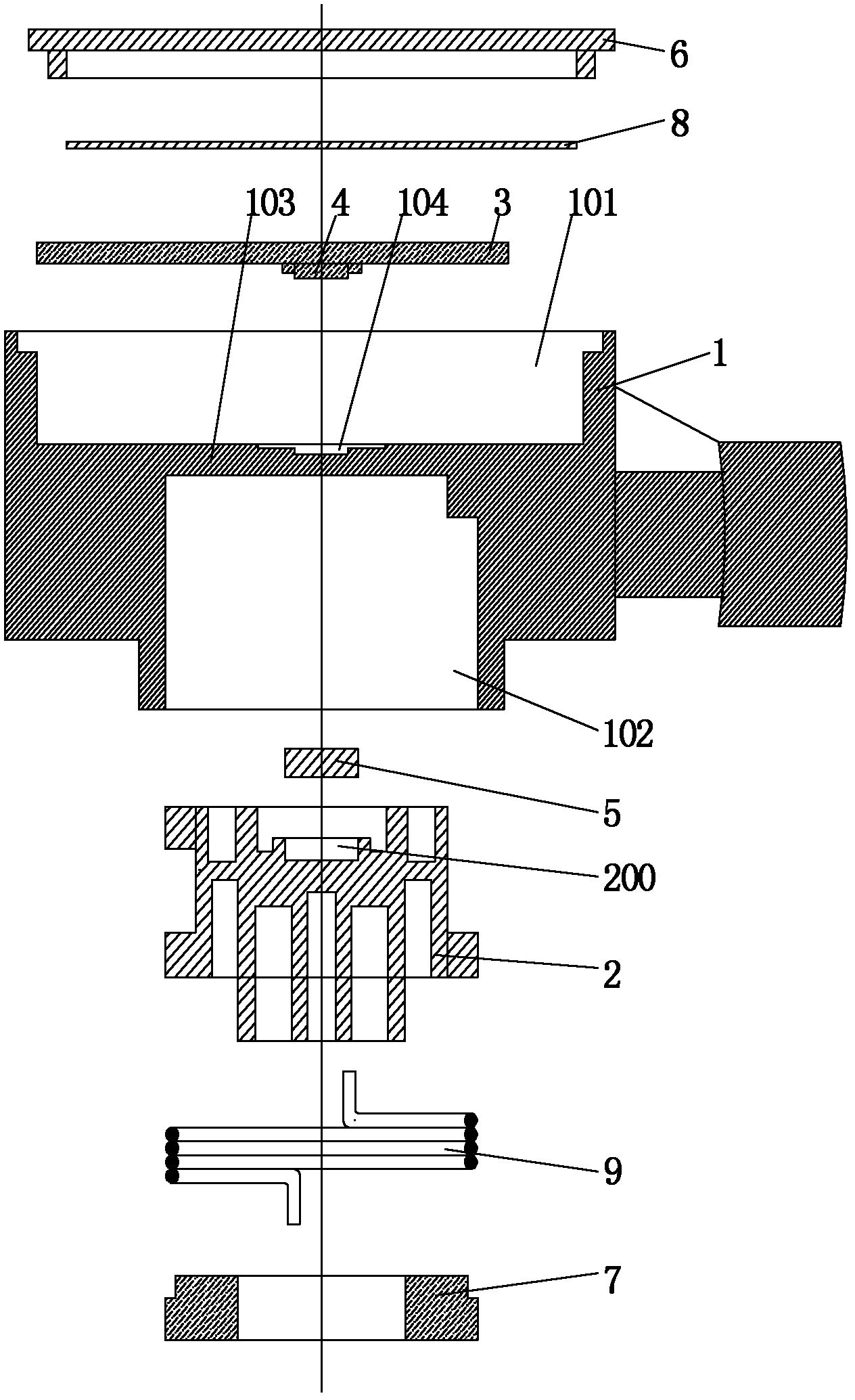 Non-contact type angular sensor for automobile electronic accelerator