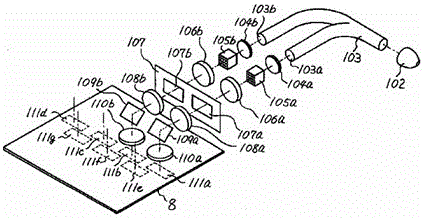 A multi-light source and large field of view splicing lighting system