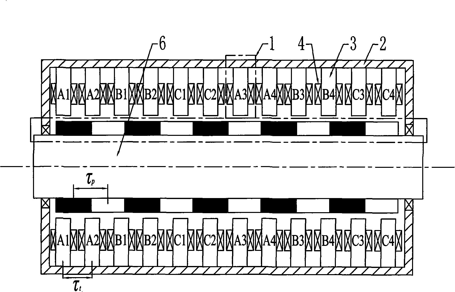 Transverse flux cylinder type permanent magnet linear synchronous motor