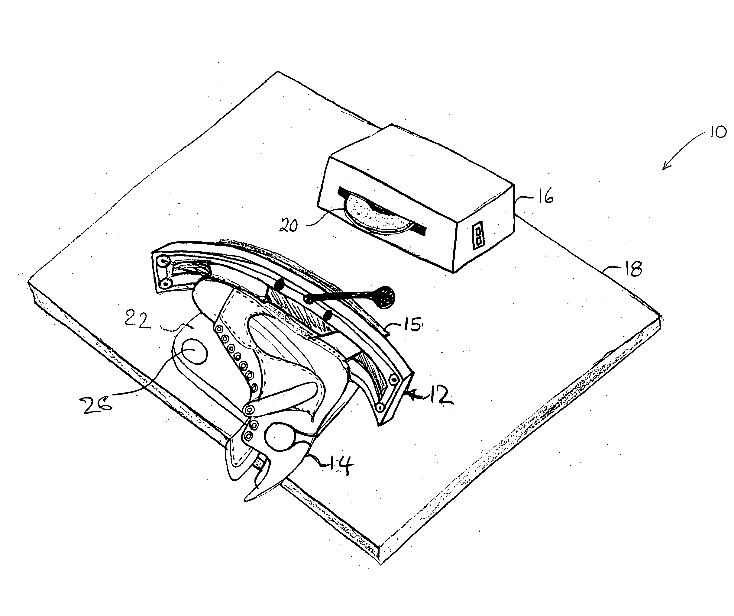 Self-centering skate holder