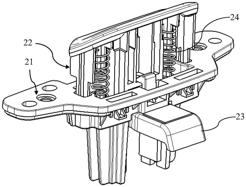 Automobile armrest lock mechanism